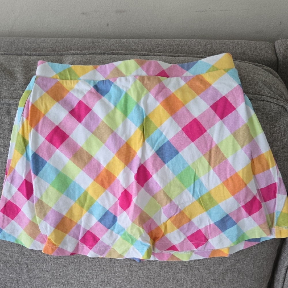 Falls Creek Multicolor Plaid Skort 7/8